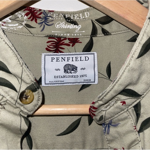 Green Penfeild cotton button down - Picture 4 of 5